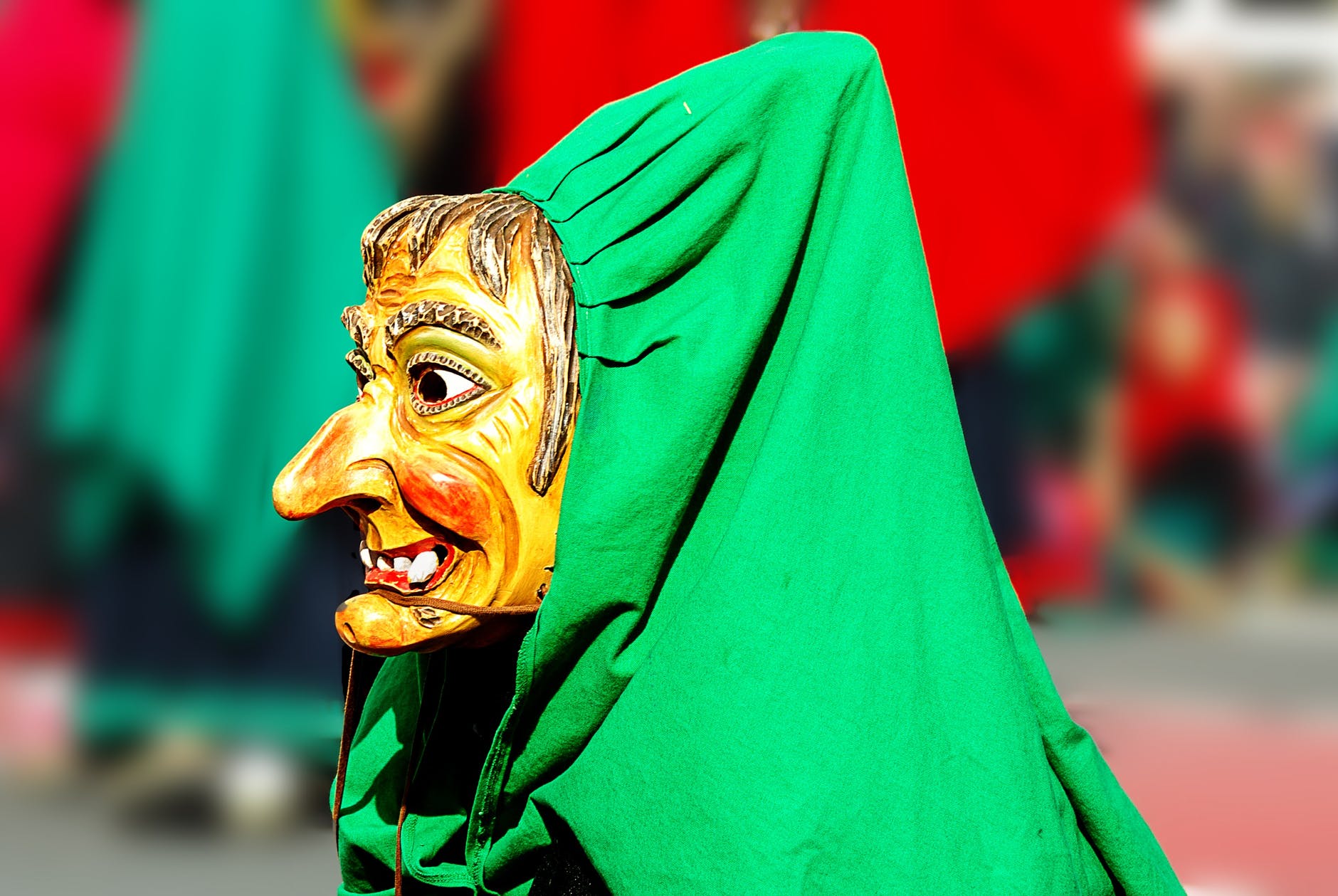 colorful costume monster mask